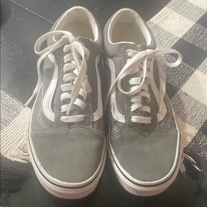 Vans Gray and White Men's Sneakers